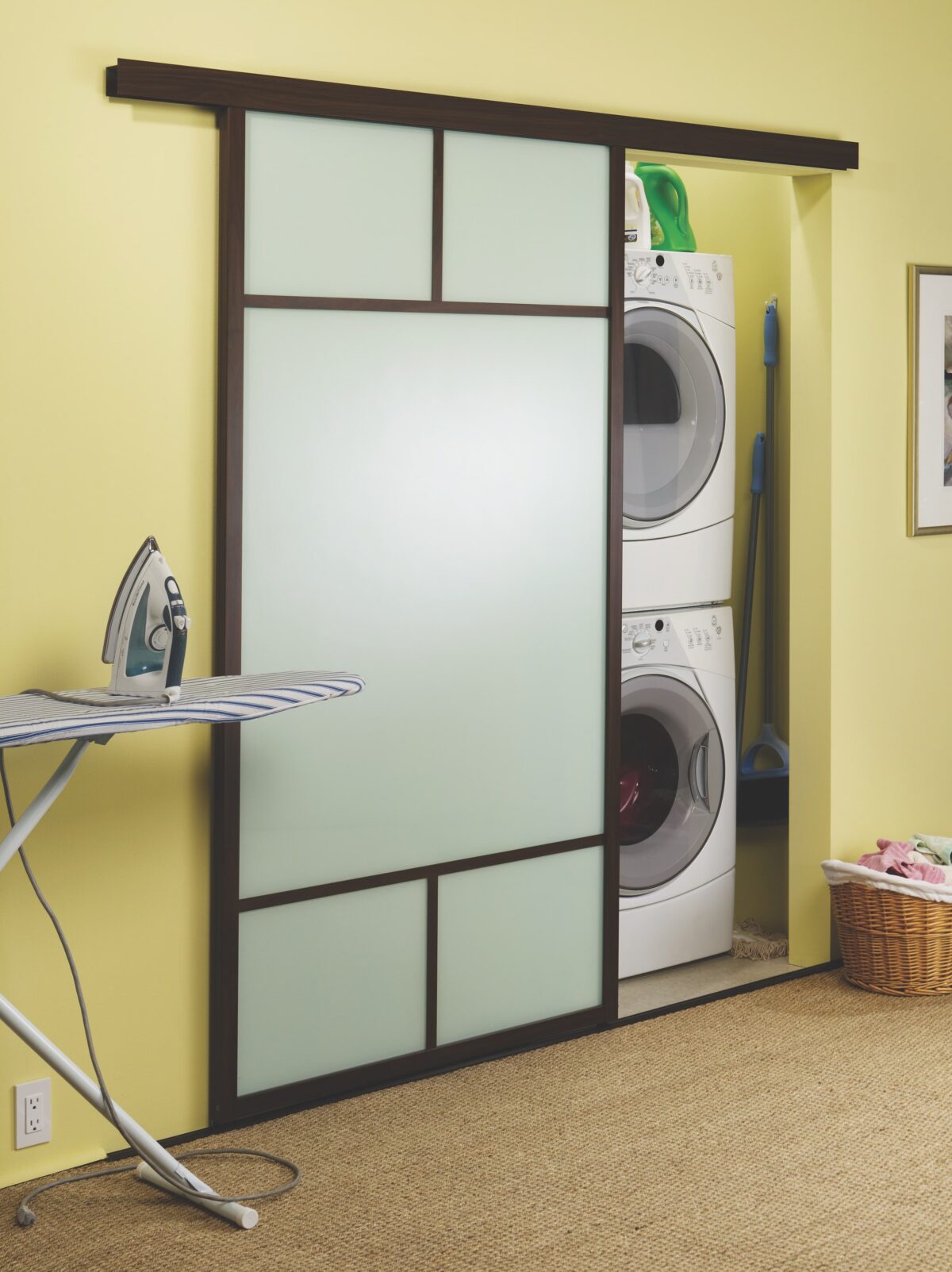 laundry room glass door